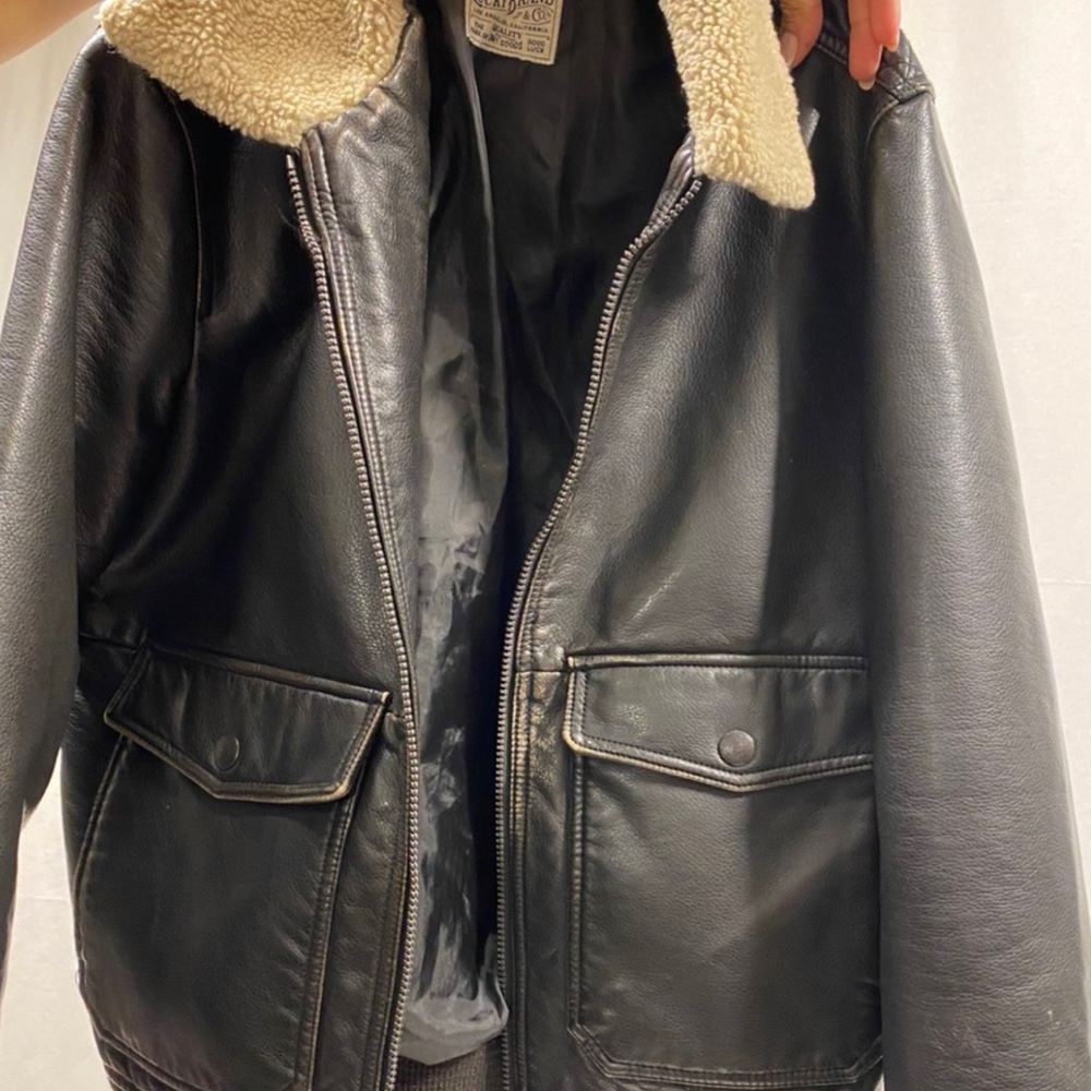 Lucky Brand Jacket Unisex LEATHER & WOOL 🤩